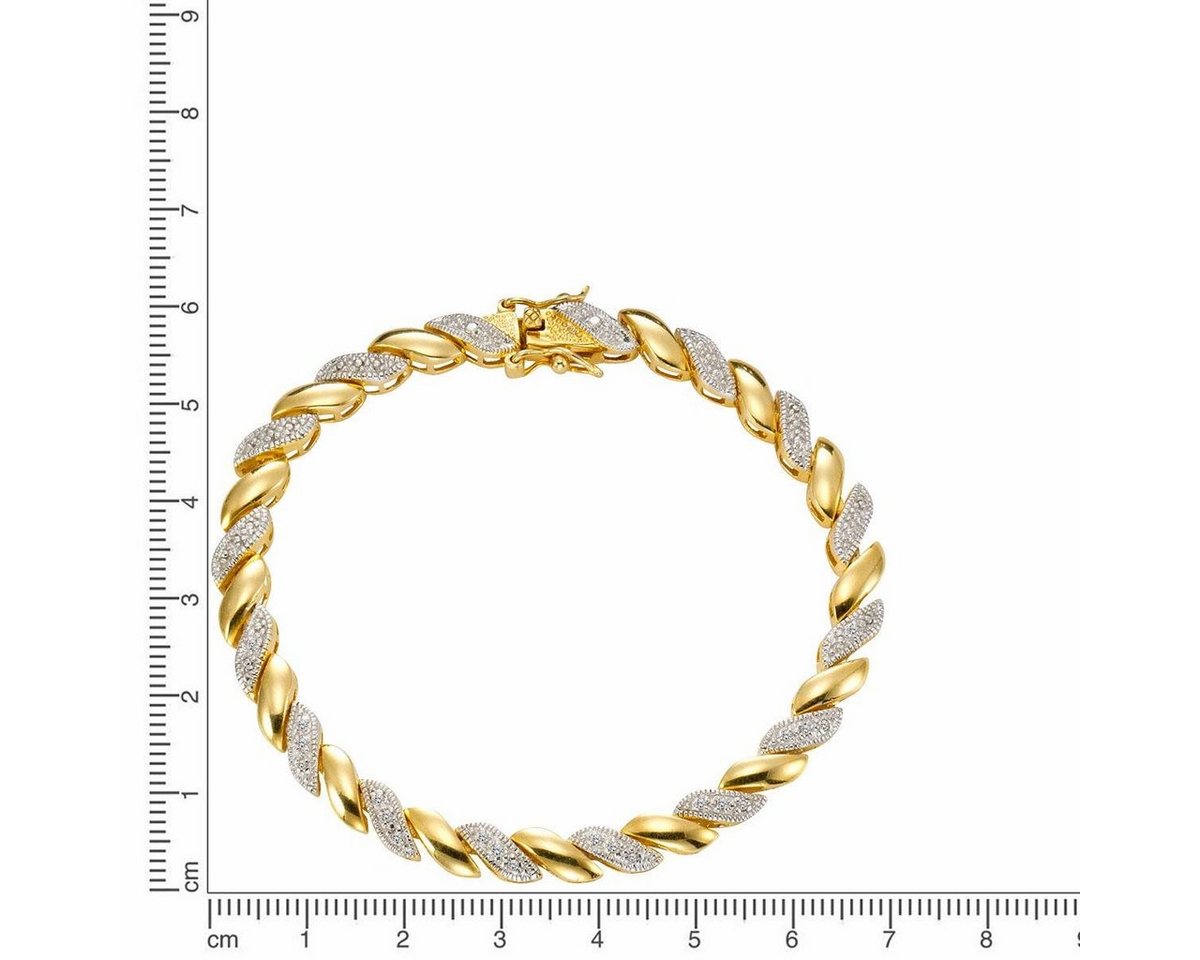 Firetti Armband Schmuck Geschenk Silber 925 Armschmuck Armkette, mit Diamanten – Bild 2 von 3