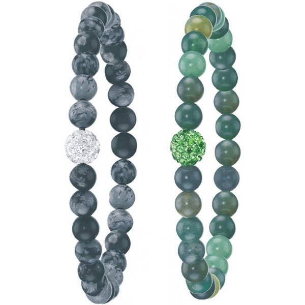 Firetti Armband Set Multipack Schmuck Geschenk Armschmuck Armketten Edelstein (Set), mit Edelsteinen
