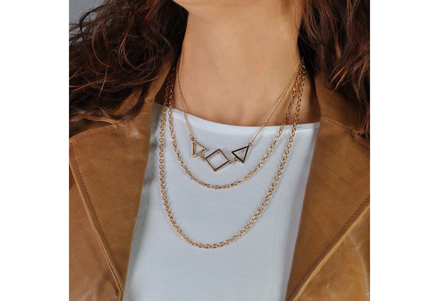 Firetti Collier Schmuck Geschenk Layering Geometric Shape – Bild 3 von 3