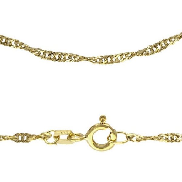 Firetti Collierkettchen Schmuck Geschenk Gold 333 od 585 Singapurkettengl. in mehreren Breiten, Made in Germany