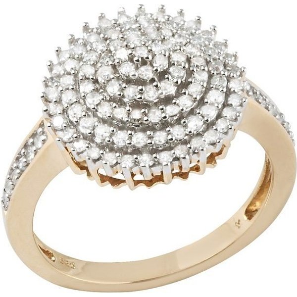 Firetti Diamantring Schmuck Geschenk Gold 585 Damenring Goldring Diamant Blume, mit Diamanten