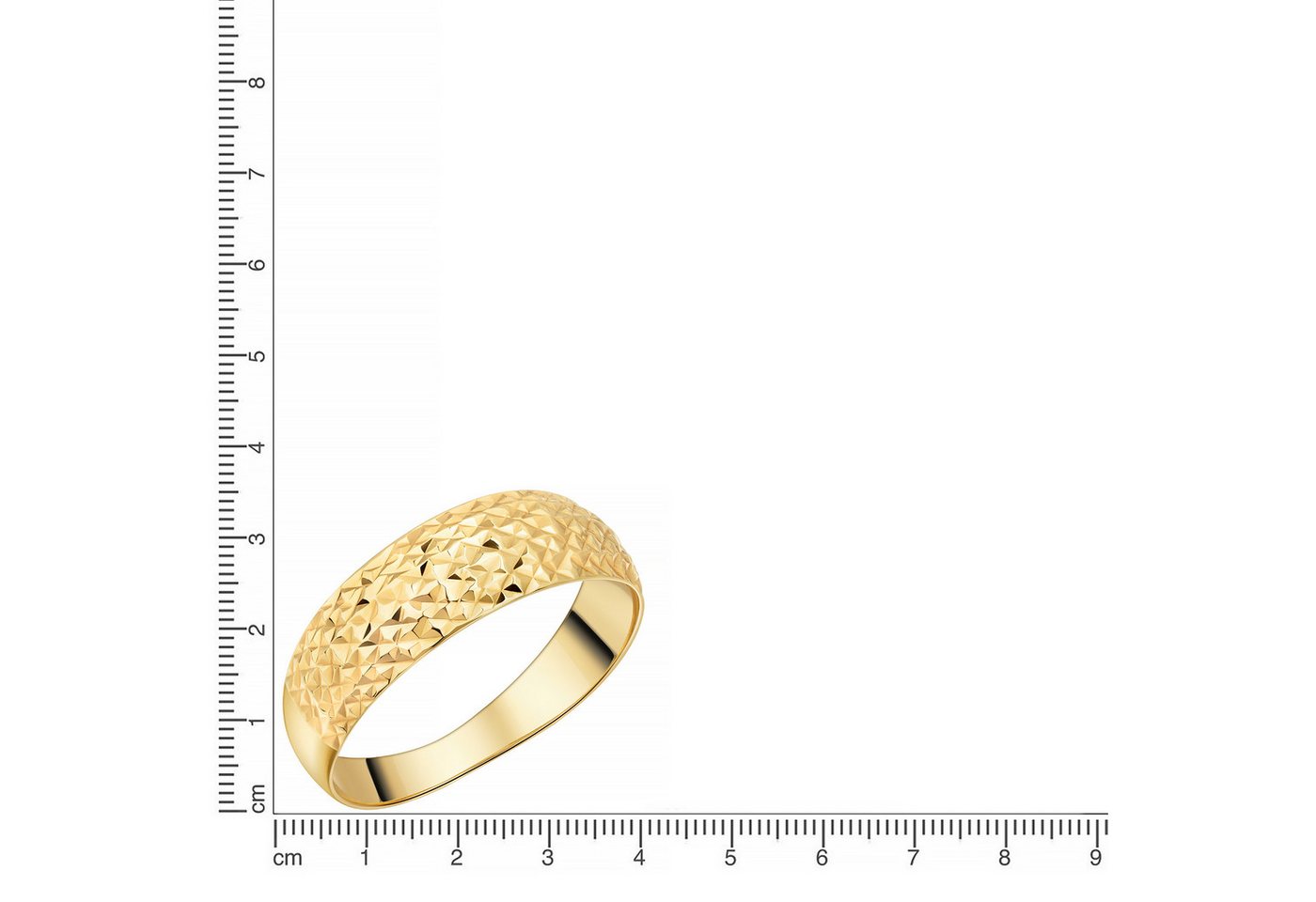 Firetti Fingerring Schmuck Geschenk Gold 375 Damenring Ring Struktur – Bild 2 von 2