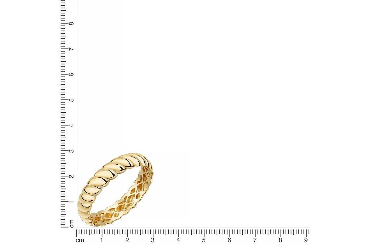 Firetti Fingerring Schmuck Geschenk Gold 375 Damenring Ring Kordel – Bild 2 von 2
