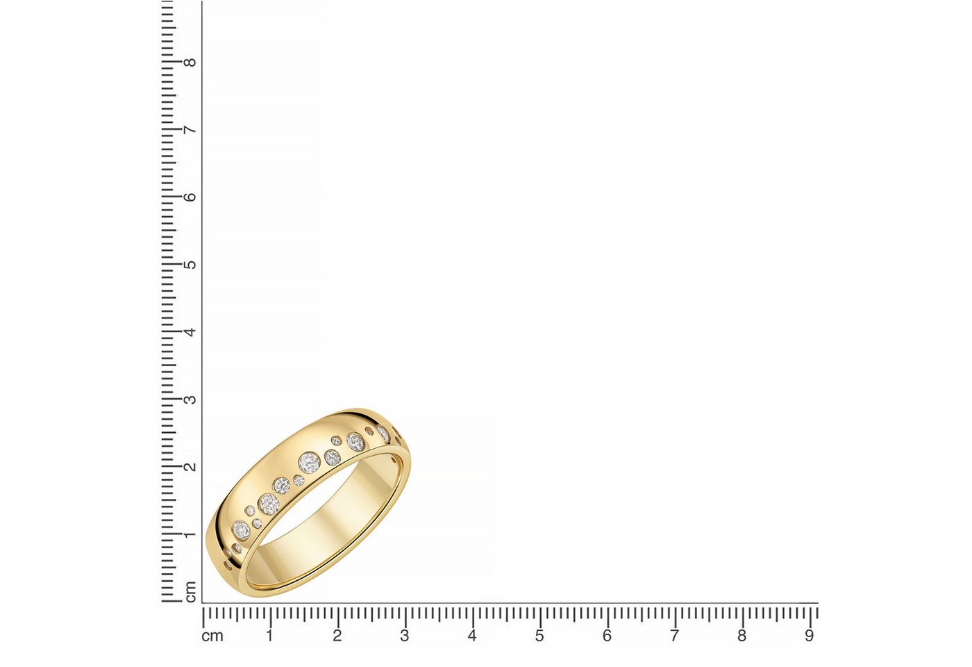 Firetti Fingerring Schmuck Geschenk Silber 925 Damenring Ring Sternenhimmel, mit Zirkonia (synth) – Bild 2 von 2