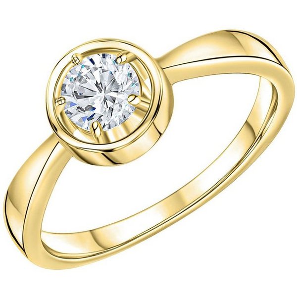 Firetti Fingerring Schmuck Geschenk Silber 925 Silberring Solitär, mit Zirkonia (synth)