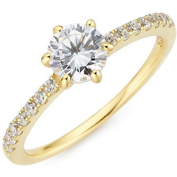 Firetti Fingerring Schmuck Geschenk Silber 925 Silberring Verlobungsring, mit Zirkonia (synth)