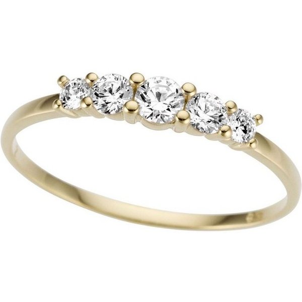 Firetti Goldring Schmuck Geschenk Gold 333 Memoire Ring, mit Zirkonia (synth)