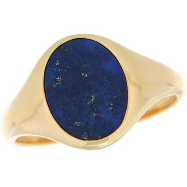 Firetti Goldring Schmuck Geschenk Gold 585 Herrenring Goldring Edelstein Farbstein, mit Lapislazuli