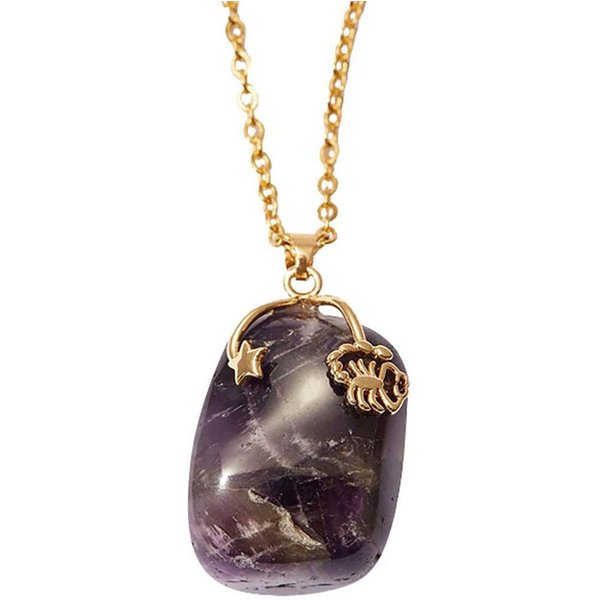 Firetti Kette mit Anhänger Schmuck Geschenk Halsschmuck Anker/Halskette Sternzeichen Geburtsstein, Made in Germany - mit Edelstein