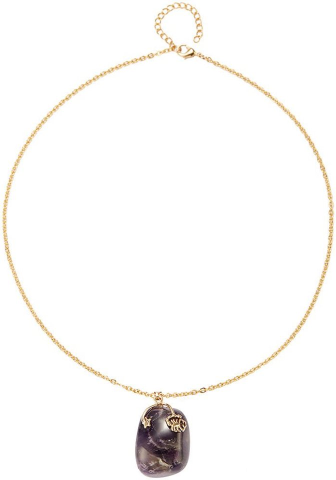 Firetti Kette mit Anhänger Schmuck Geschenk Halsschmuck Anker/Halskette Sternzeichen Geburtsstein, Made in Germany - mit Edelstein – Bild 2 von 4