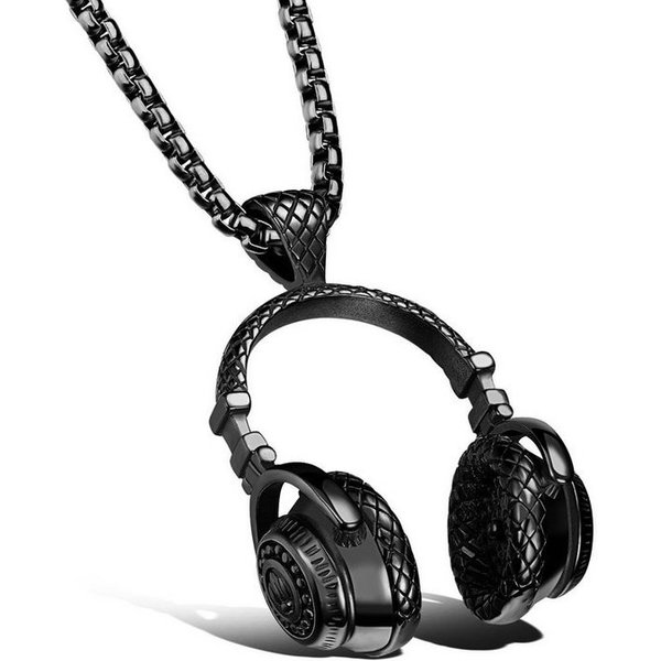 Firetti Kette mit Anhänger Schmuck Geschenk Kopfhörer, strukturiert