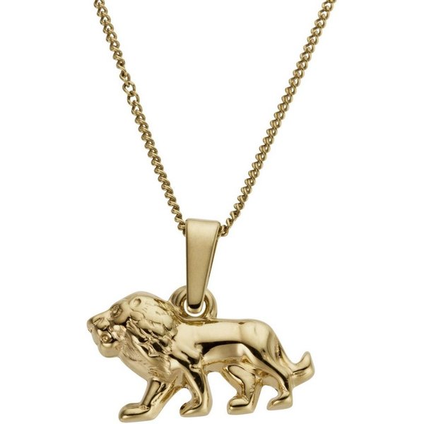 Firetti Kettenanhänger Schmuck Geschenk Gold 333 Halsschmuck Anhänger für Halskette Löwe