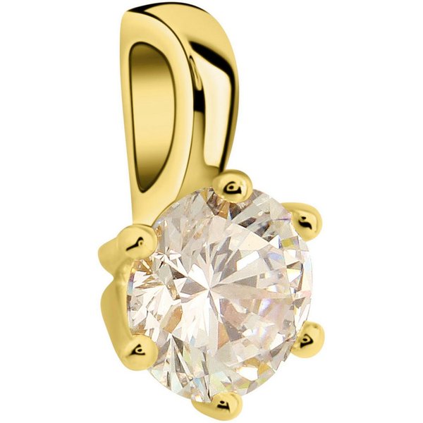 Firetti Kettenanhänger Schmuck Geschenk Gold 375 Halsschmuck Anhänger Solitär, mit Zirkonia (synth)