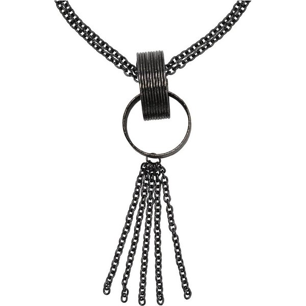 Firetti Lange Kette Schmuck Geschenk Rough Rings Y-Kette