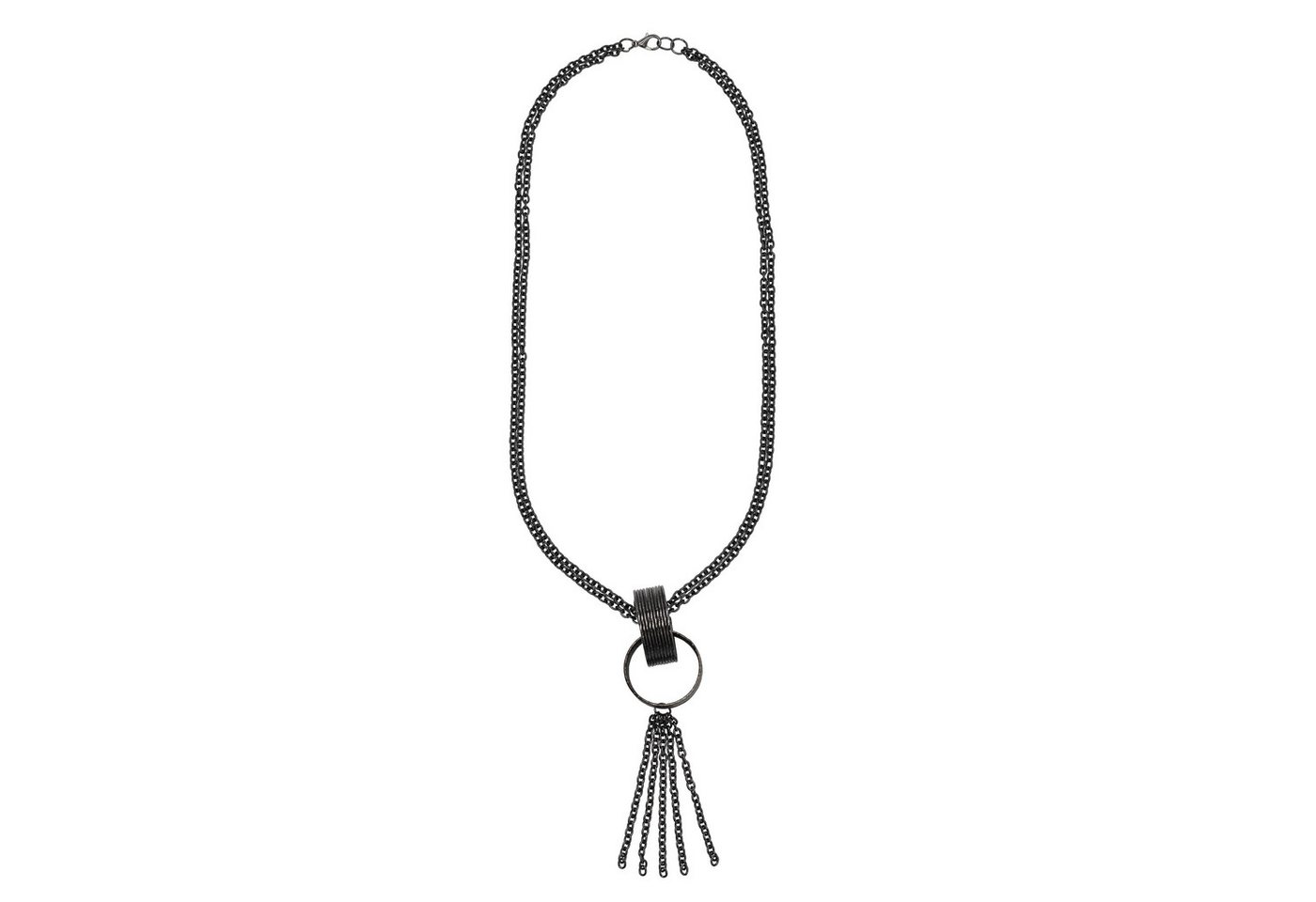 Firetti Lange Kette Schmuck Geschenk Rough Rings Y-Kette – Bild 2 von 3