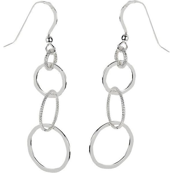 Firetti Paar Ohrhänger Schmuck Geschenk Silber 925 Ohrschmuck Ohrhaken Kreis in Kreis
