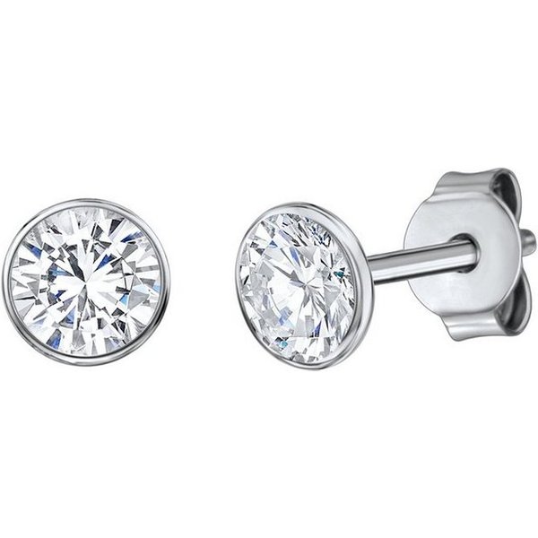 Firetti Paar Ohrstecker Schmuck Geschenk Silber 925 Ohrschmuck, mit Zirkonia (synth)