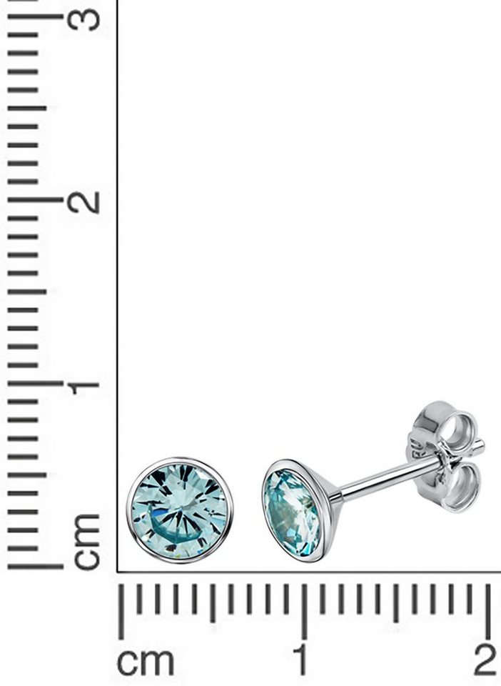 Firetti Paar Ohrstecker Schmuck Geschenk Silber 925 Ohrschmuck, mit Zirkonia (synth) – Bild 2 von 2