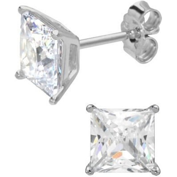 Firetti Paar Ohrstecker Schmuck Geschenk Silber 925 Ohrschmuck Glitzerohrstecker ICE CUBE, mit Zirkonia (synth)