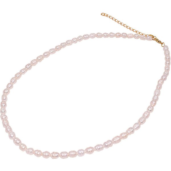 Firetti Perlenkette Schmuck Geschenk Messing Halsschmuck Halskette, Made in Germany - mit Süßwasserzuchtperle