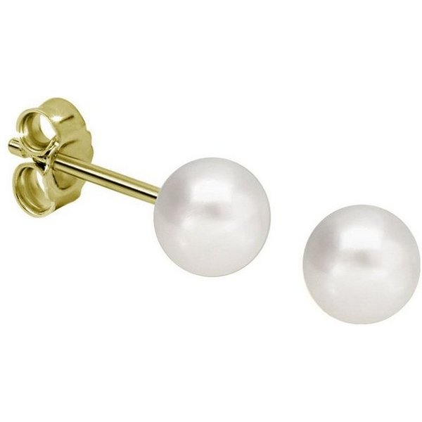 Firetti Perlenohrringe Schmuck Geschenk Gold 333 Ohrschmuck Perle versch. Größen, Made in Germany - mit Süßwasserzuchtperle