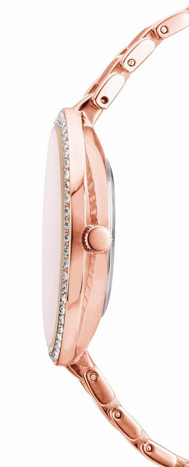 Firetti Quarzuhr Spectrum Lumina Rosé Blush, (Set, 4-tlg., inkl. Ohrstecker und Kette mit Anhänger), Armbanduhr, Damenuhr, Glitzersteine, Geschenkset – Bild 3 von 5
