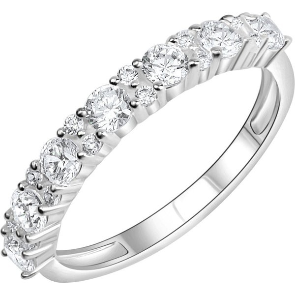 Firetti Silberring Schmuck Geschenk Silber 925 Fingerring Ring Memoire, mit Zirkonia (synth)