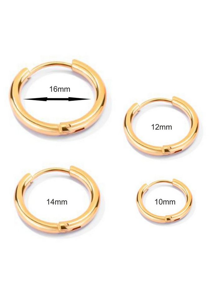 Firetti Single-Creole Schmuck Geschenk Ohrschmuck einzeln Classic – Bild 2 von 2