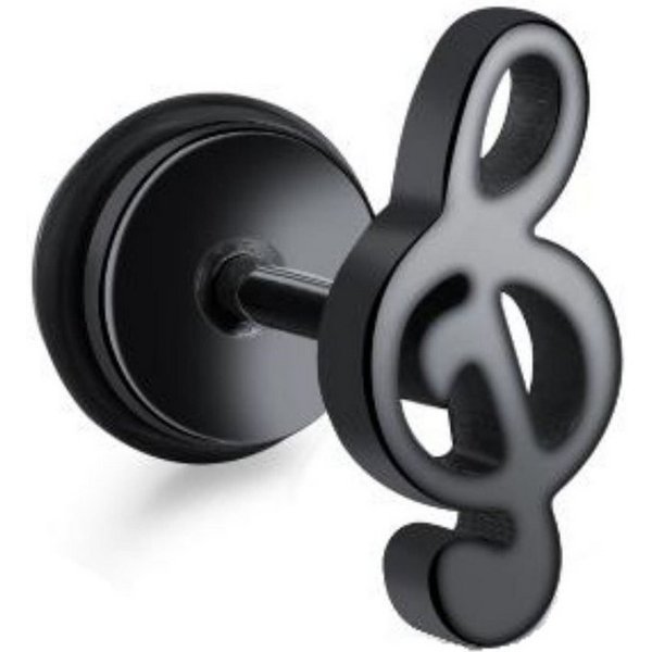 Firetti Single-Ohrstecker Schmuck Geschenk Ohrschmuck einzeln Notenschlüssel