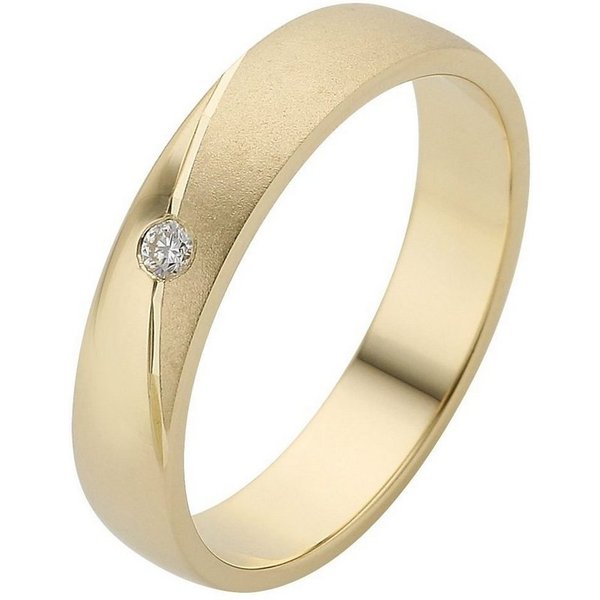 Firetti Trauring Schmuck Geschenk Gold 375 Hochzeit Ehering Trauring "LIEBE", Made in Germany, wahlweise mit oder ohne Brillant