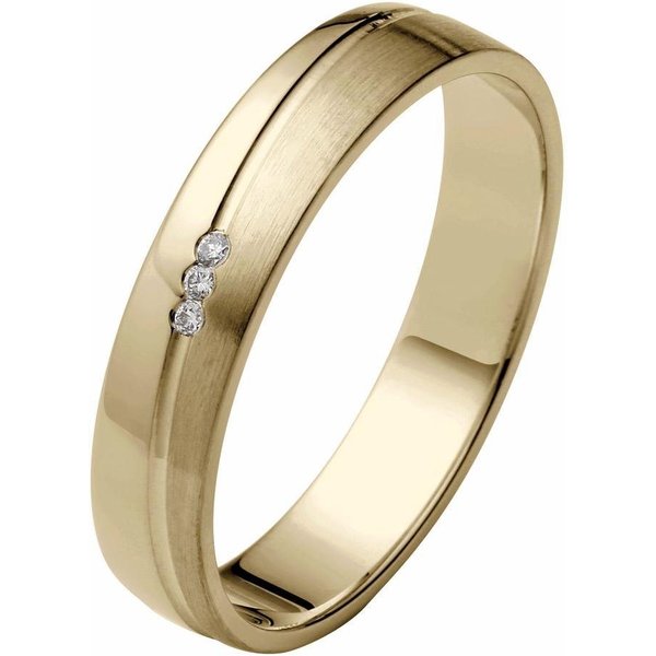 Firetti Trauring Schmuck Geschenk Gold 375 Hochzeit Ehering "LIEBE", Made in Germany, wahlweise mit oder ohne Brillanten