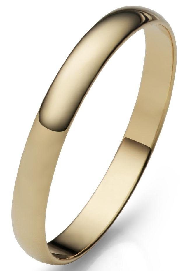 Firetti Trauring Schmuck Geschenk Gold 375 Hochzeit Ehering "LIEBE", Made in Germany, wahlweise mit oder ohne Brillant – Bild 2 von 2