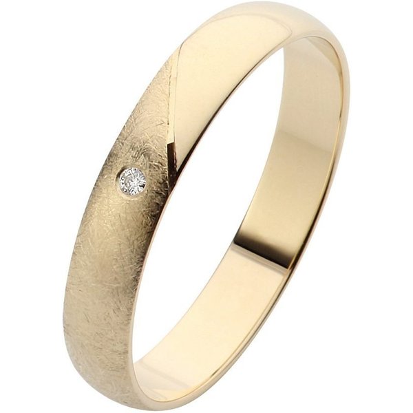 Firetti Trauring Schmuck Geschenk Gold 375 Hochzeit Ehering Trauring "LIEBE", Made in Germany, wahlweise mit oder ohne Brillant
