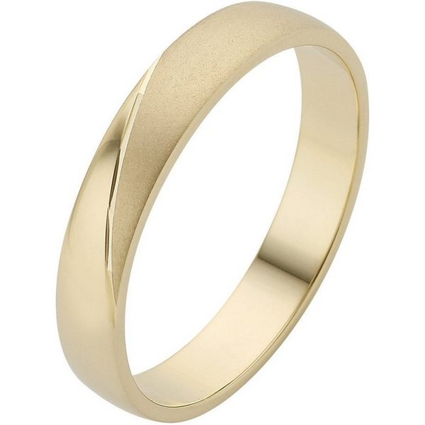 Firetti Trauring Schmuck Geschenk Gold 375 Hochzeit Ehering Trauring "LIEBE", Made in Germany, wahlweise mit oder ohne Brillant