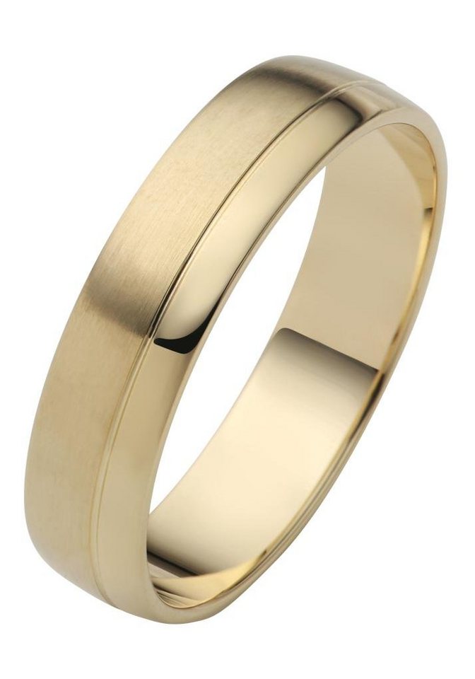 Firetti Trauring Schmuck Geschenk Gold 750 Hochzeit Ehering "LIEBE", Made in Germany, wahlweise mit oder ohne Brillanten – Bild 2 von 2