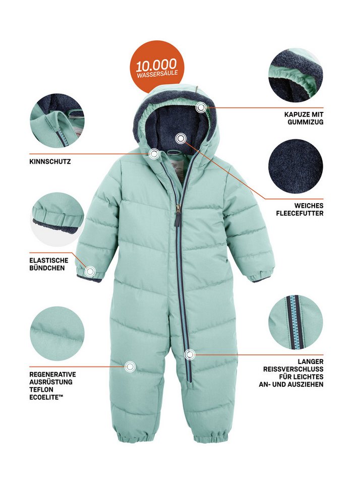 first instinct by killtec Overall FIOW 32 MNS ONPC Wind- und wasserabweisender Schneeanzug, innen warmes Teddyfleece – Bild 5 von 5