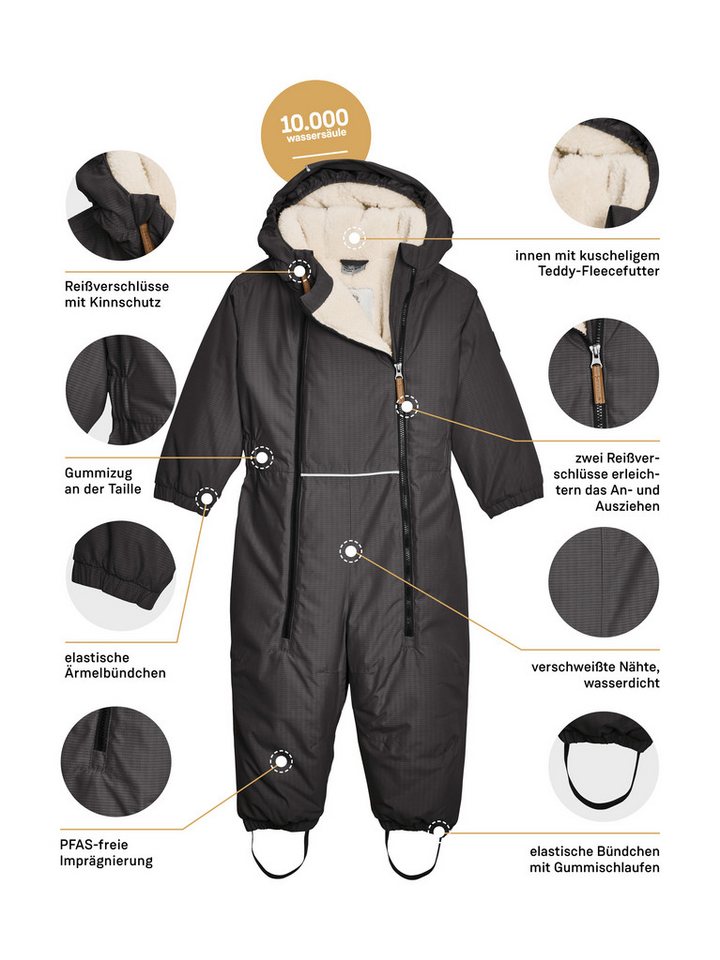 first instinct by killtec Overall FIOW 59 MNS ONPC Wind- und wasserdichter Overall mit Teflon EcoElite™ Imprägnierung – Bild 5 von 5