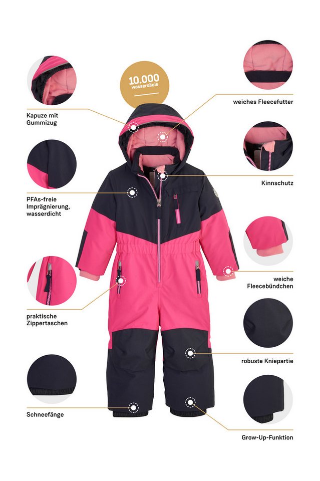 first instinct by killtec Overall FISW 36 MNS ONPC Wasserdichter Skioverall mit Fleece-Innenfutter, verlängerbare Ärmel – Bild 5 von 5