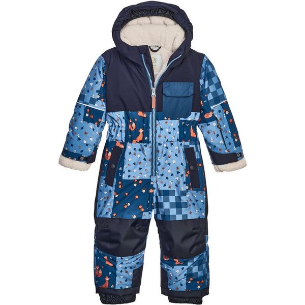 first instinct by killtec Overall FISW 45 MNS ONPC Wind- und wasserdichter Skioverall mit fröhlichem Print u. Teddyfleece