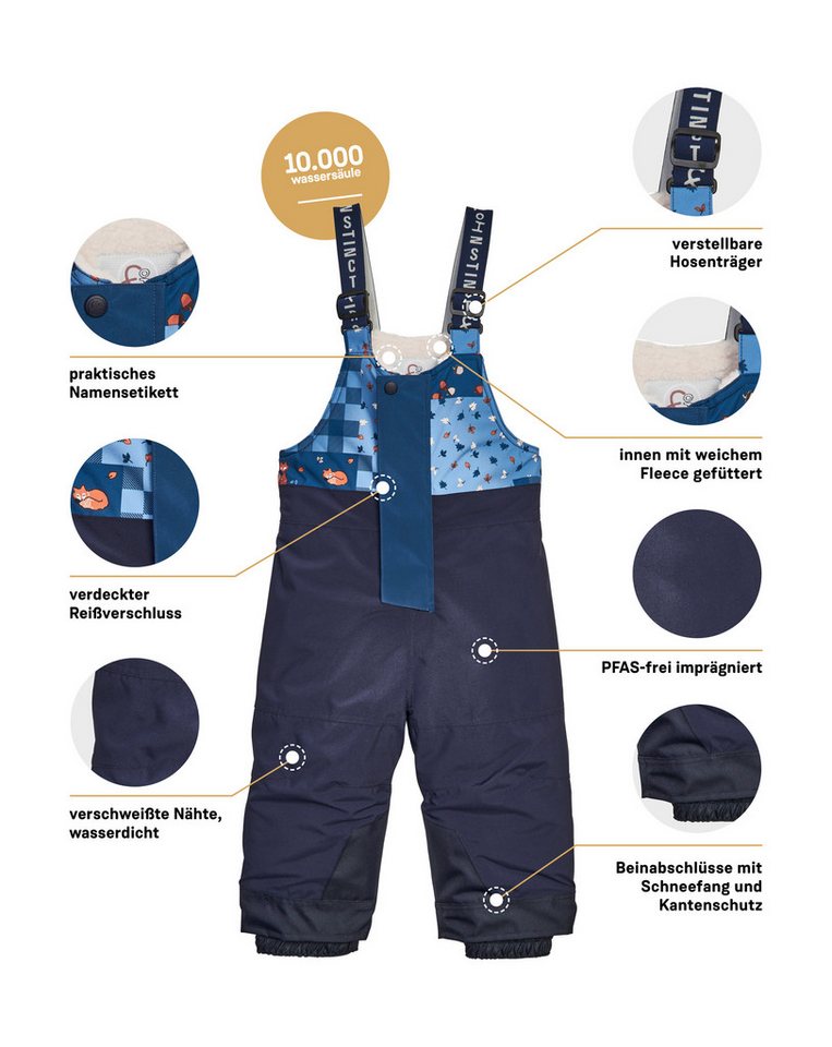 first instinct by killtec Skihose FISW 44 MNS SKI PNTS Wasser- und winddichte Schneehose mit verstellbaren Trägern – Bild 5 von 5