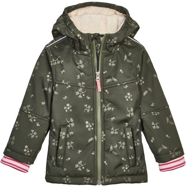 first instinct by killtec Softshelljacke FIOW 53 MNS SFTSHLL JCKT Softshelljacke: floral, wind- und wasserabweisend, Teddy Fleece