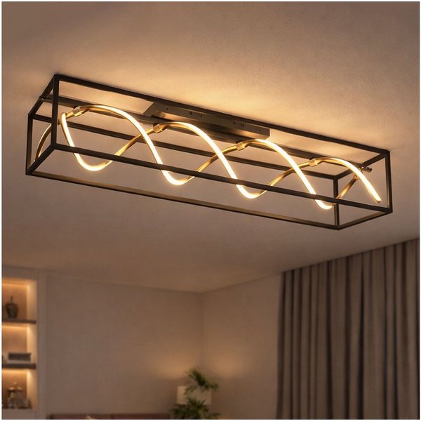 FISCHER & HONSEL LED Deckenleuchte, LED-Leuchtmittel fest verbaut, Kaltweiß, Warmweiß, Neutralweiß, Tageslichtweiß, Farbwechsel, Deckenlampe Deckenleuchte LED F
