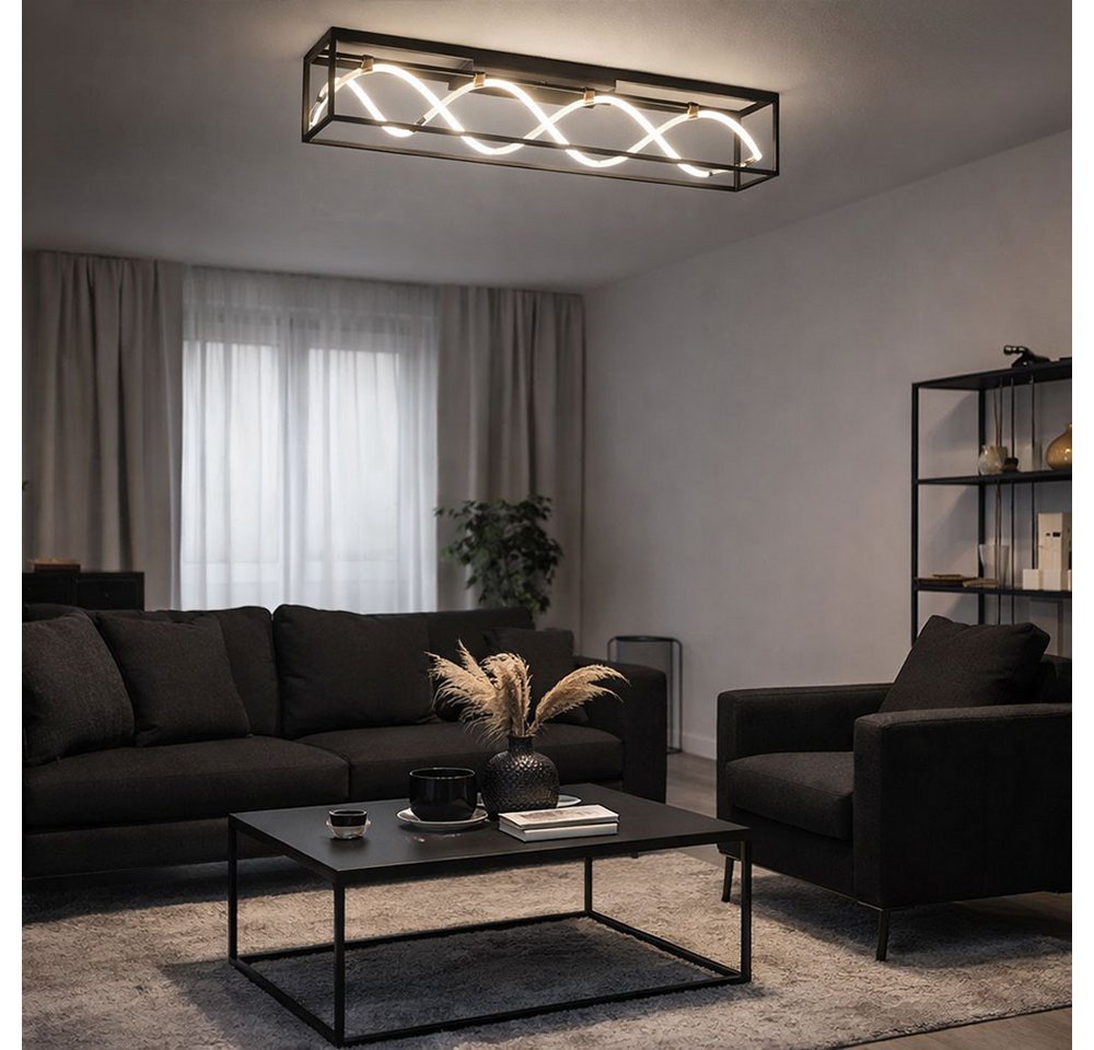 FISCHER & HONSEL LED Deckenleuchte, LED-Leuchtmittel fest verbaut, Kaltweiß, Warmweiß, Neutralweiß, Tageslichtweiß, Farbwechsel, Deckenlampe Deckenleuchte LED F – Bild 3 von 5