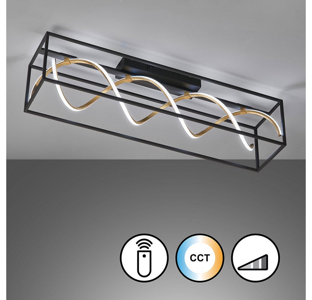 FISCHER & HONSEL LED Deckenleuchte, LED-Leuchtmittel fest verbaut, Kaltweiß, Warmweiß, Neutralweiß, Tageslichtweiß, Farbwechsel, Deckenlampe Deckenleuchte LED F – Bild 5 von 5