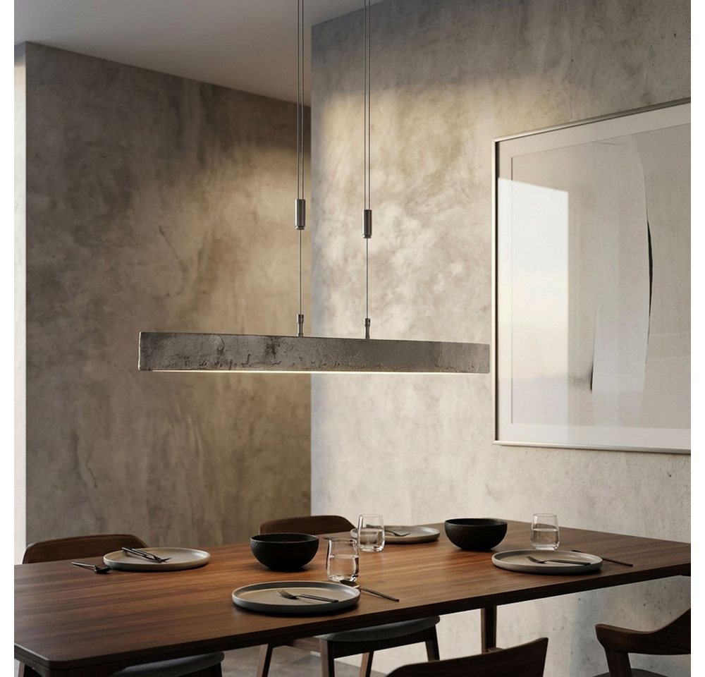 FISCHER & HONSEL LED-Hängeleuchte, LED-Leuchtmittel fest verbaut, Farbwechsel, Neutralweiß, Warmweiß, Hängeleuchte Pendelleuchte Esszimmerlampe LED Höhenverstel – Bild 3 von 5