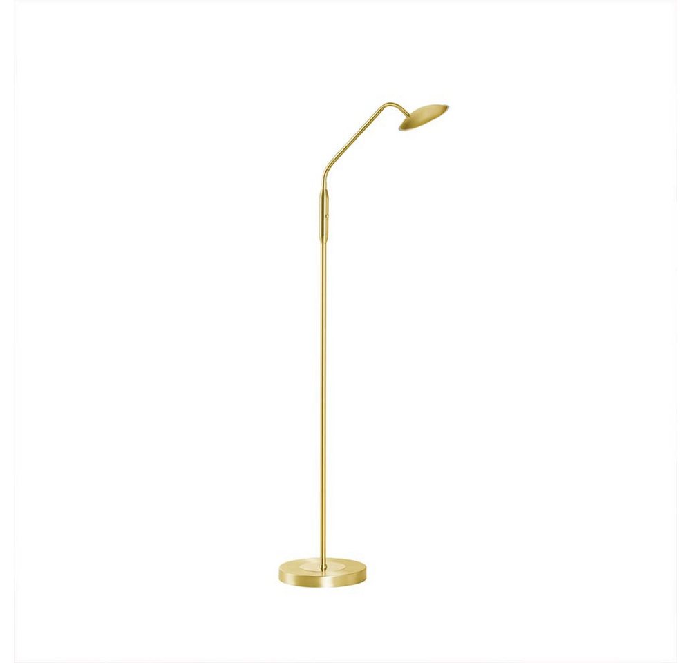 FISCHER & HONSEL LED Stehlampe, LED-Leuchtmittel fest verbaut, Warmweiß, Neutralweiß, Farbwechsel, Stehlampe Stehleuchte Touchdimmer Leselampe messing LED 135 c – Bild 2 von 5