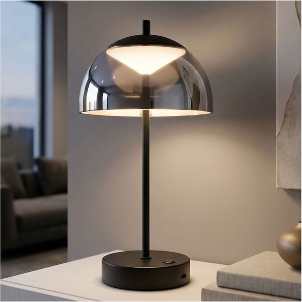FISCHER & HONSEL LED Tischleuchte, LED-Leuchtmittel fest verbaut, Farbwechsel, Neutralweiß, Kaltweiß, Warmweiß, Tageslichtweiß, Tischleuchte LED Nachttischlampe