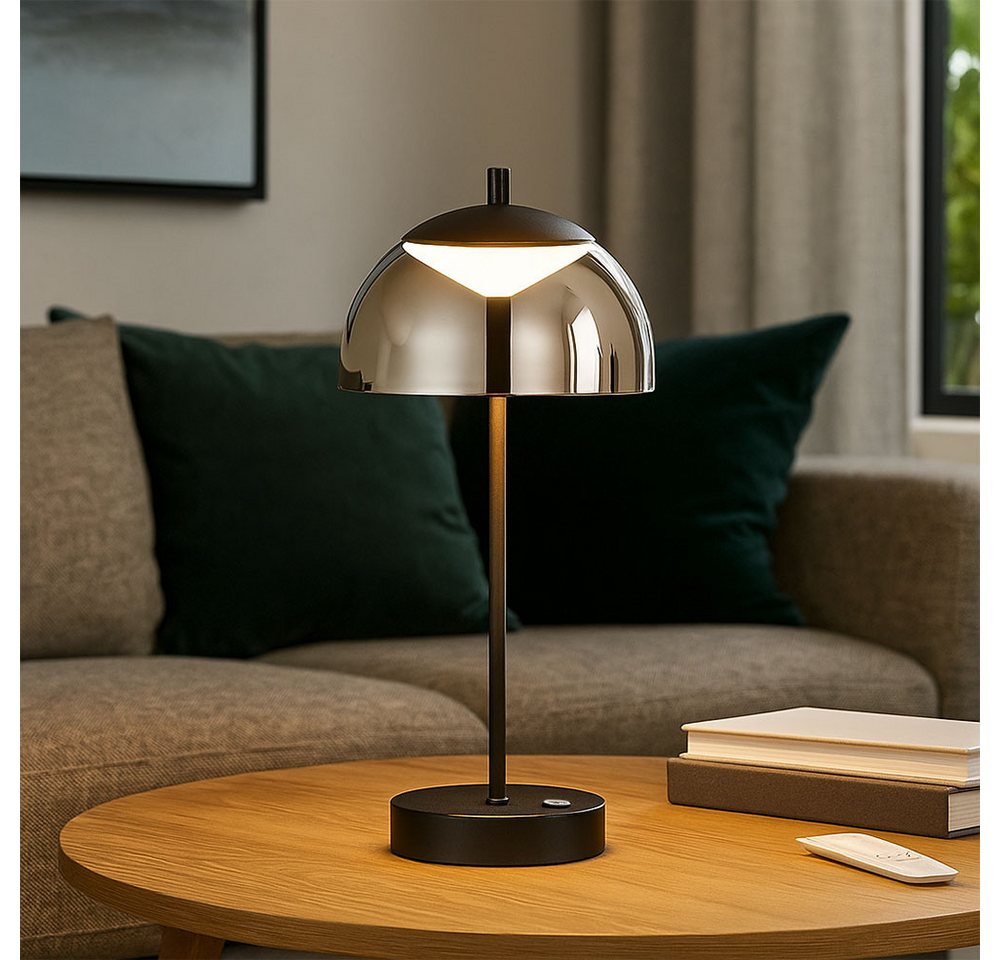 FISCHER & HONSEL LED Tischleuchte, LED-Leuchtmittel fest verbaut, Farbwechsel, Neutralweiß, Kaltweiß, Warmweiß, Tageslichtweiß, Tischleuchte LED Nachttischlampe – Bild 4 von 5