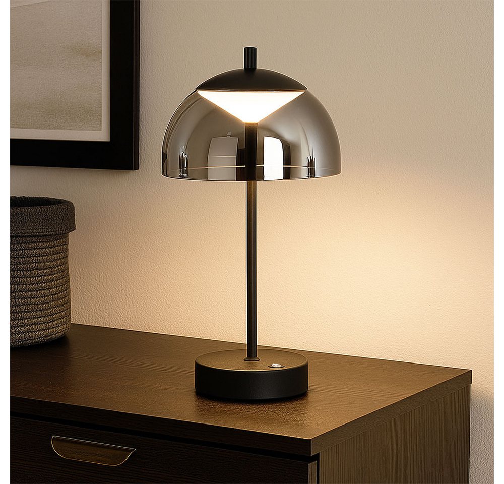 FISCHER & HONSEL LED Tischleuchte, LED-Leuchtmittel fest verbaut, Farbwechsel, Neutralweiß, Kaltweiß, Warmweiß, Tageslichtweiß, Tischleuchte LED Nachttischlampe – Bild 5 von 5