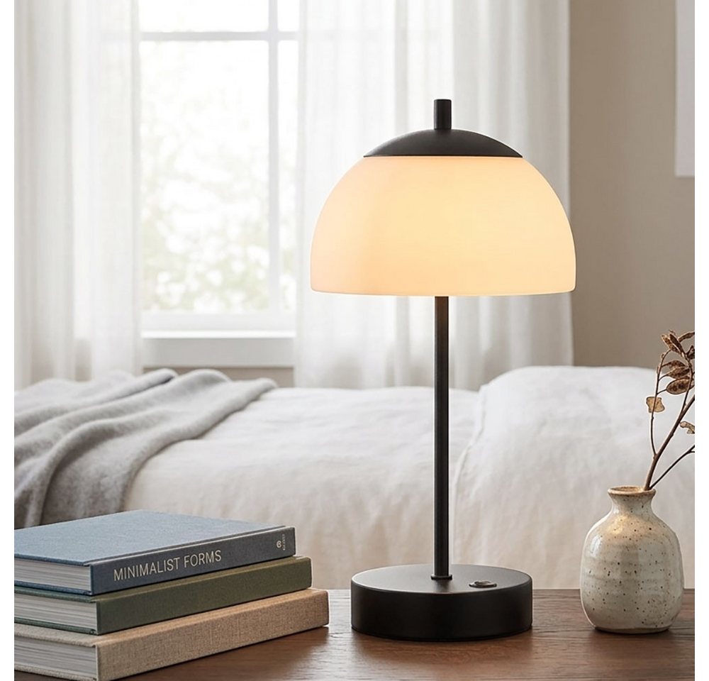 FISCHER & HONSEL LED Tischleuchte, LED-Leuchtmittel fest verbaut, Farbwechsel, Neutralweiß, Kaltweiß, Warmweiß, Tageslichtweiß, Tischlampe LED Nachttischlampe S – Bild 4 von 5